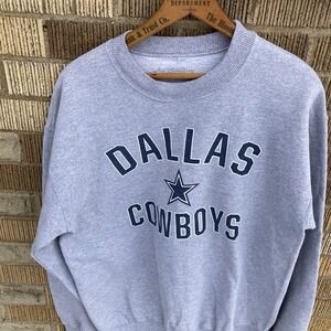 Vintage Dallas Cowboys Sweatshirt Mens Medium Gray NFL Crewneck 90s *See Details